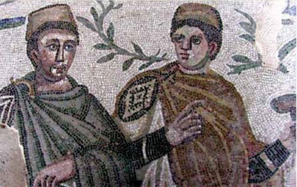 Mosaic from the Villa dei Casale, Piazza Armerina, Sicily. 3-4th century CE. 